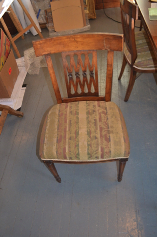 Chairs for Al Capone's boat, Acania. The project: install arms on this wide chair.